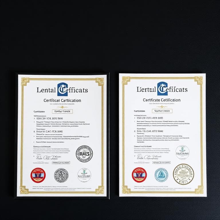 Official security certifications including DGR, PASARA and Labour Department regulatory approvals