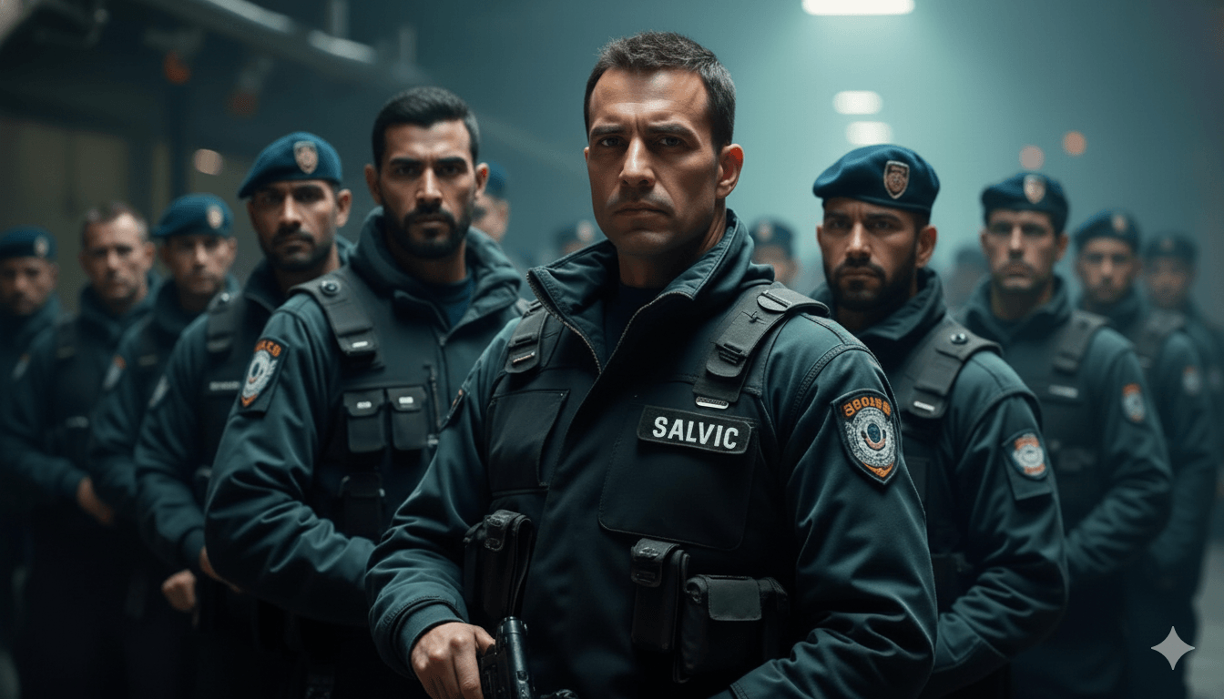 Elite security and military personnel team providing professional security services